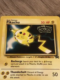 Pokemon Pikachu TCG Promo Card 1999 the First Movie - Image 2