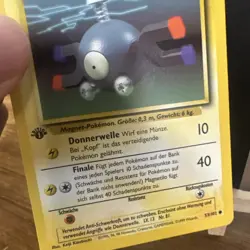 Vintage Pokemon Card - 1st Edition Magnemite - Base Set - German Magnetilo - Image 4