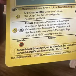 Vintage Pokemon Card - 1st Edition Magnemite - Base Set - German Magnetilo - Image 5