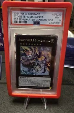 Yu-Gi-Oh! Exosisters Magnifica 1st Edition Mint PSA 9 Card - Image 1