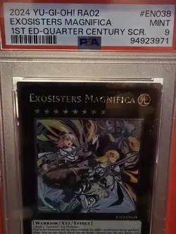 Yu-Gi-Oh! Exosisters Magnifica 1st Edition Mint PSA 9 Card - Image 2