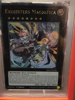 Yu-Gi-Oh! Exosisters Magnifica 1st Edition Mint PSA 9 Card - Image 3