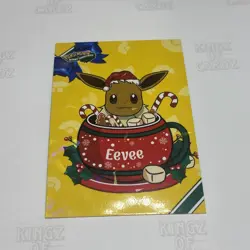 Pokemon Merry Christmas Card Database EEVEE - Image 1