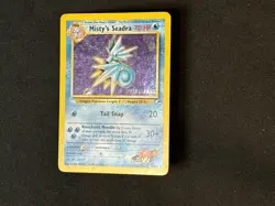 Mistys Seadra PRERELEASE Holo Gym Heroes EX, 9/132 Pokemon Card. - Image 2