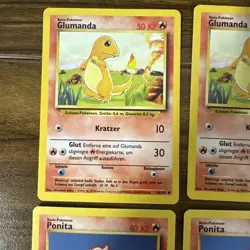 Vintage Pokemon Cards Lot - German Base Set - Charmander (Glumanda) - Cool Cards - Image 2