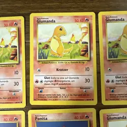 Vintage Pokemon Cards Lot - German Base Set - Charmander (Glumanda) - Cool Cards - Image 3
