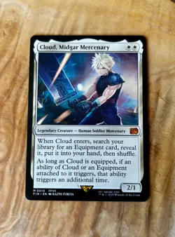 Cloud Midgar Mercenary - Magic the gathering Final Fantasy Card. - Image 1
