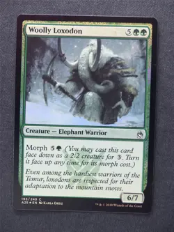 Woolly Loxodon Foil - Mtg Magic Cards #UN - Image 1