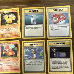 Vintage Pokemon Cards Lot - Base Set Collection - Charmander, Squirtle And More - Image 4