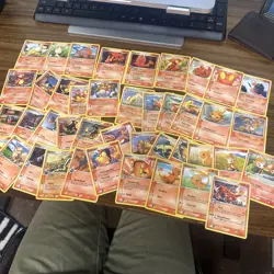 Pokemon Cards Lot - Mid Era Vintage Fire Type- EX Series And Diamond And Pearl - Image 1