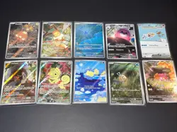 Pokemon full art 10 card lot Scarlet and Violet era! No reserve! Great condition - Image 1