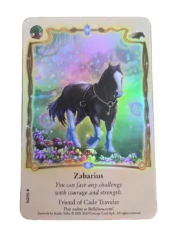 Bella Sara Rare Foil ZABARIUS S42/55 Herds North of North Series Card - Image 1