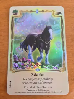 Bella Sara Rare Foil ZABARIUS S42/55 Herds North of North Series Card - Image 2