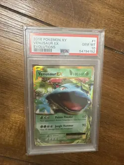 Pokemon TCG Venusaur EX Holo Ultra Rare Card 1/108 XY Evolutions PSA 10 - Image 1