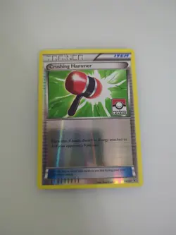 Pokemon Card CRUSHING HAMMER 34/39 Reverse Holo POKEMON LEAGUE STAMPED - Image 1