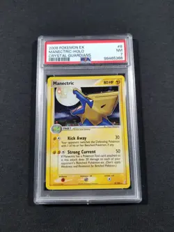 Pokemon Card Holo Manectric 8/100 PSA 7 NM ex Crystal Guardians - Image 1