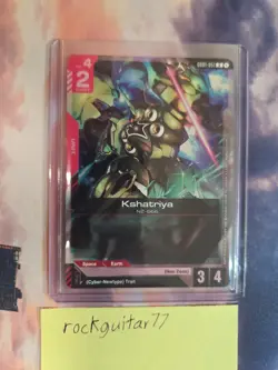 Gundam Card Game - Kshatriya (U) Alt Art GD01-051 Participation Promo English - Image 2