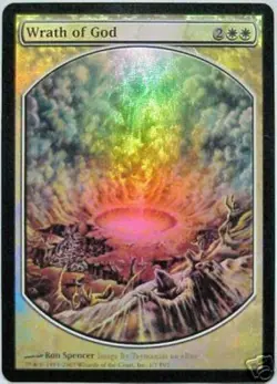 Moderate Play x 1 Wrath of God - Foil Textless Player Rewards Magic Promos - FOI - Image 1
