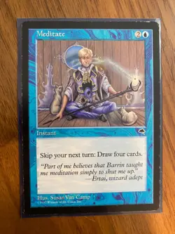 Meditate Magic the Gathering card - Image 1