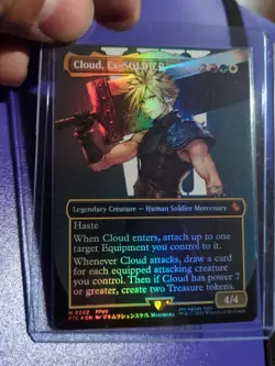 Cloud, Ex-SOLDIER (Final Fantasy) ~Alternate Art / Borderless / Foil~ NM - Image 1