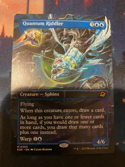 MTG Edge of Eternities Quantum Riddler Borderless - Image 1