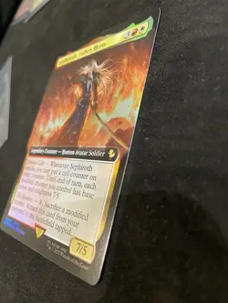 Sephiroth, Fallen Hero (Extended Art)(Foil) Commander: Final Fantasy Foil #182 - Image 2