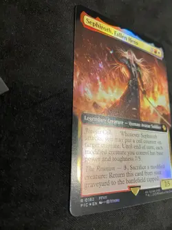 Sephiroth, Fallen Hero (Extended Art)(Foil) Commander: Final Fantasy Foil #182 - Image 3