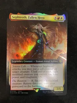 Sephiroth, Fallen Hero (Extended Art)(Foil) Commander: Final Fantasy Foil #182 - Image 5