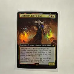 Sephiroth, Fallen Hero (Extended Art)(Foil) Commander: Final Fantasy Foil #182 - Image 1