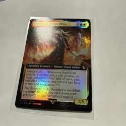 Sephiroth, Fallen Hero (Extended Art)(Foil) Commander: Final Fantasy Foil #182 - Image 2