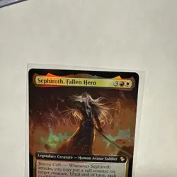 Sephiroth, Fallen Hero (Extended Art)(Foil) Commander: Final Fantasy Foil #182 - Image 3