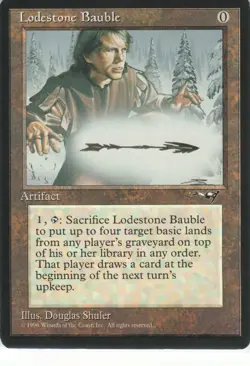1996 Magic: The Gathering Alliances Lodestone Bauble #122 LP - Image 1