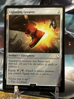 MTG | Lightning Greaves (⚡Surge Foil⚡) [FINAL FANTASY] - Image 1