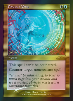 MTG Dovin's Veto Foil ** 30th Anniversary Play Promos ** English (NM) - Image 1