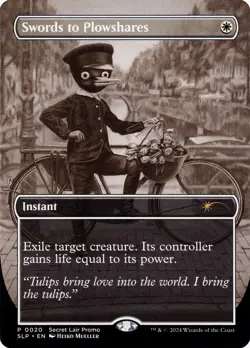 MTG Magic 1 x Swords to Plowshares x 1 - Secret Lair Showdown Promo (MagicCon) - Image 1