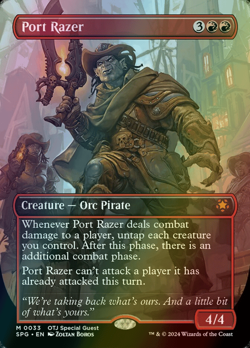 MTG Port Razer Borderless Foil ** Special Guests ** English (NM) - Image 1