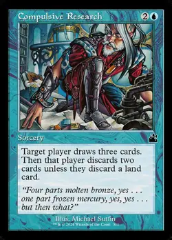 Compulsive Research - Foil Retro Frame RVR NM MTG - Image 1