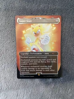 Super State - Sonic the Hedgehog Magic the Gathering Secret Lair FOIL - Image 1