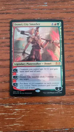* * 1x FOIL Domri, City Smasher x1 * * Ravnica Allegiance MTG Near Mint or Close - Image 1