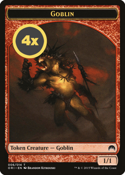 MTG Playset (4x) Goblin ** Magic Origins Tokens ** English (NM) - Image 1