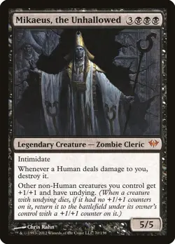 Mikaeus, the Unhallowed Dark Ascension LP MTG - Image 1