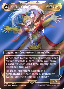 Kefka, Court Mage (0543) (Borderless) (Surge Foil) Final Fantasy Foil - Image 1