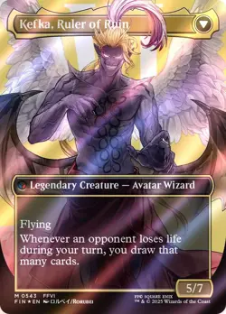 Kefka, Court Mage (0543) (Borderless) (Surge Foil) Final Fantasy Foil - Image 2