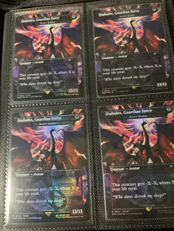 MTG Final Fantasy DIABOLOS GUARDIAN FORCE (Death's Shadow) Foil MINT CONDITION!! - Image 1