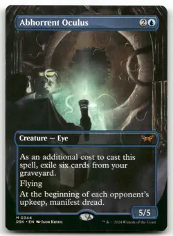 Abhorrent Oculus (Borderless) #344 MTG Duskmourn NM X1 - Image 1