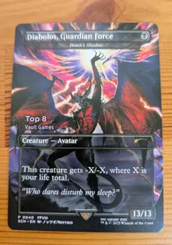 Diabolos, Guardian Force (Death's Shadow) - Top 8 Promo - Magic the Gathering - Image 1