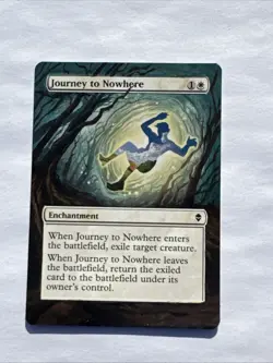 MTG ** JOURNEY TO NOWHERE ** ALTERED Hand Painted ** Zendikar ZEN ** MAGIC - Image 1