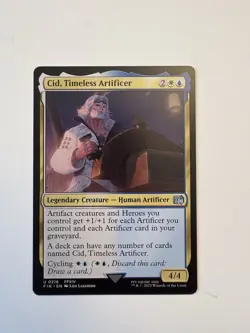 Magic the Gathering - Final Fantasy - Cid, Timeless Artificer 216 - Regular - M - Image 1