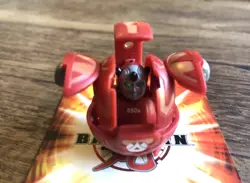 Bakugan Pyrus Red Warius 650G Battle Brawlers B2 Plus Magnetic Card - Image 2