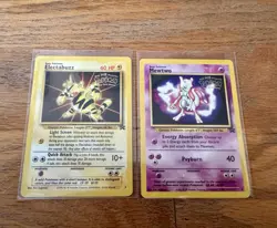 Pokemon Cards - The First Movie Promo Set - Mewtwo And Electabuzz cards 1996 - Image 1